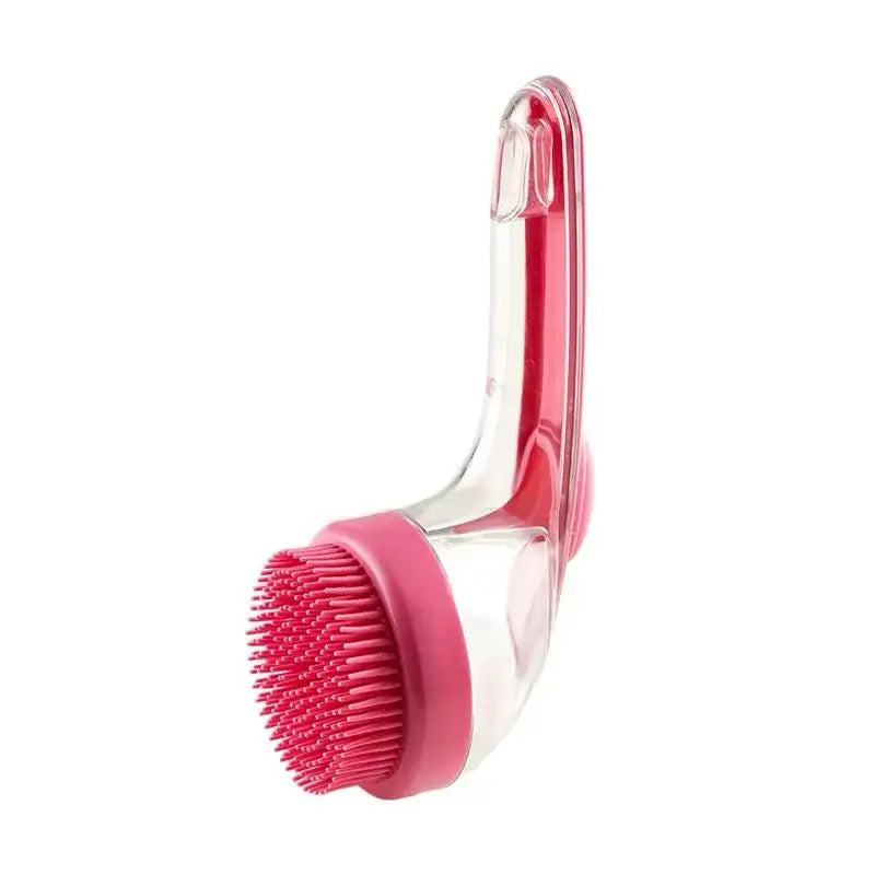 2026 New Universal 2-In-1 Pet Bath Brush - Ergo Grip, Plastic Body, Built-In Soap Dispenser, 8In×3In×4In Massage Aid, Reduces Shed While Washing, Boosts Blood Circulation for Dogs &amp; Cats (Home Supplies)