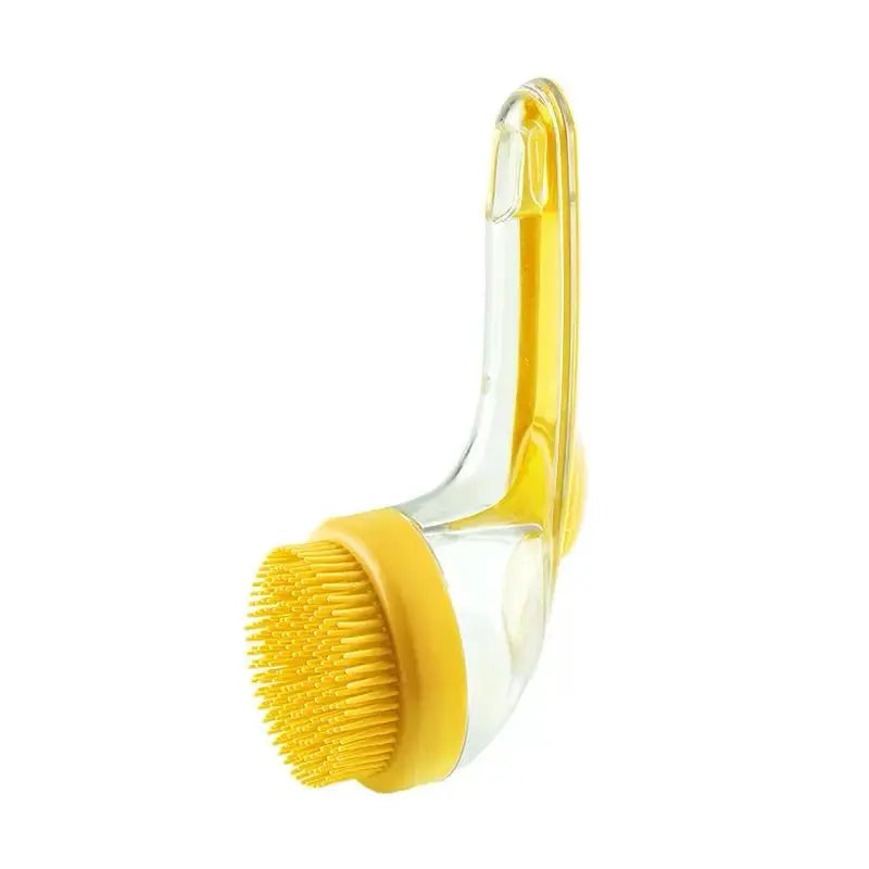 2026 New Universal 2-In-1 Pet Bath Brush - Ergo Grip, Plastic Body, Built-In Soap Dispenser, 8In×3In×4In Massage Aid, Reduces Shed While Washing, Boosts Blood Circulation for Dogs &amp; Cats (Home Supplies)